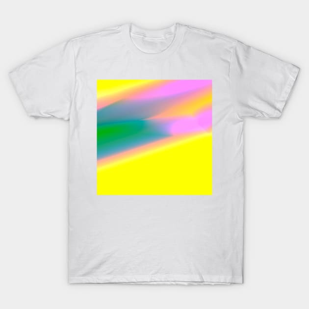 yellow pink green blue texture design T-Shirt by Artistic_st